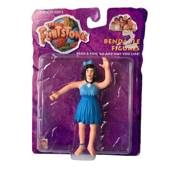 Mattel Flintstone Bendable Figures Betty New - Picture 1 of 4